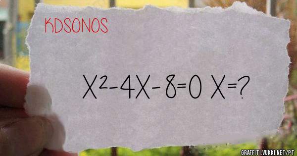 X²-4X-8=0 X=?