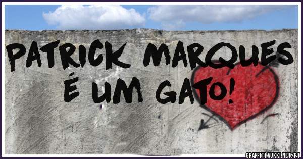 Patrick Marques é um gato! 