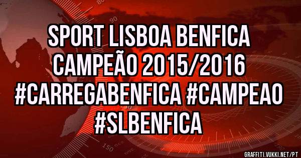 Sport Lisboa Benfica
Campeão 2015/2016
#Carregabenfica #Campeao #Slbenfica