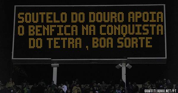 SOUTELO DO DOURO APOIA O BENFICA NA CONQUISTA DO TETRA , BOA SORTE 