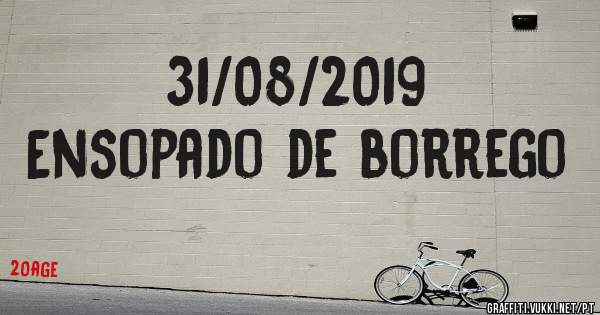 31/08/2019
Ensopado de borrego 