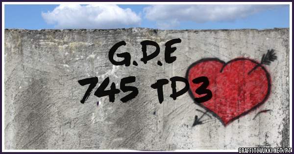 G.D.E
745 TD3
