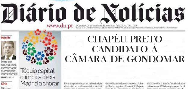 CHAPÉU PRETO CANDIDATO À CÂMARA DE GONDOMAR 