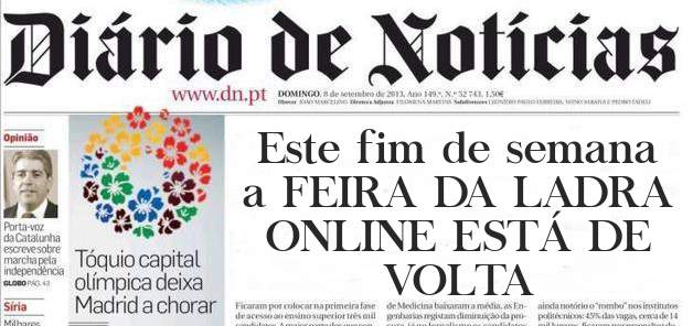 Este fim de semana a FEIRA DA LADRA ONLINE ESTÁ DE VOLTA