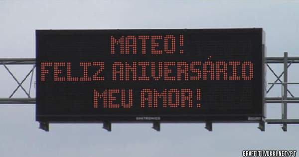 Mateo!
Feliz aniversário meu amor! 