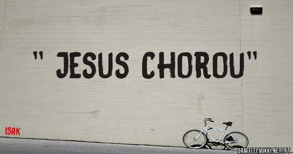 '' Jesus Chorou'' 
