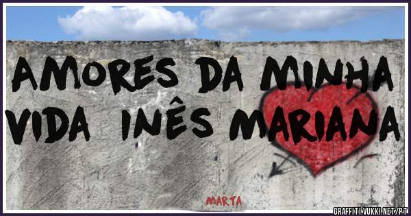 Amores da minha vida  Inês Mariana