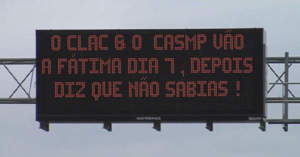 O CLAC & o  CASMP vão a Fátima dia 7 , depois diz que não sabias !