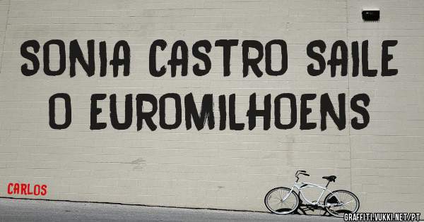 SONIA CASTRO SAILE  O EUROMILHOENS