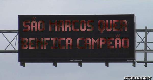 São Marcos quer Benfica campeão