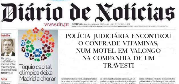 POLÍCIA JUDICIÁRIA ENCONTROU O CONFRADE VITAMINAS,  NUM MOTEL EM VALONGO NA COMPANHIA DE UM TRAVESTI 