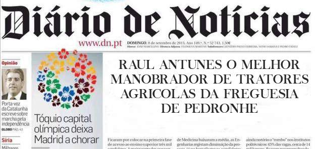 RAUL ANTUNES O MELHOR MANOBRADOR DE TRATORES AGRICOLAS DA FREGUESIA DE PEDRONHE