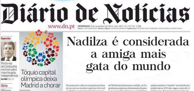Nadilza é considerada a amiga mais gata do mundo