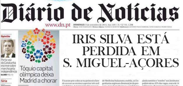 IRIS SILVA ESTÁ PERDIDA EM S. MIGUEL-AÇORES