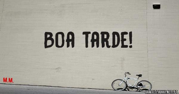 Boa tarde!
