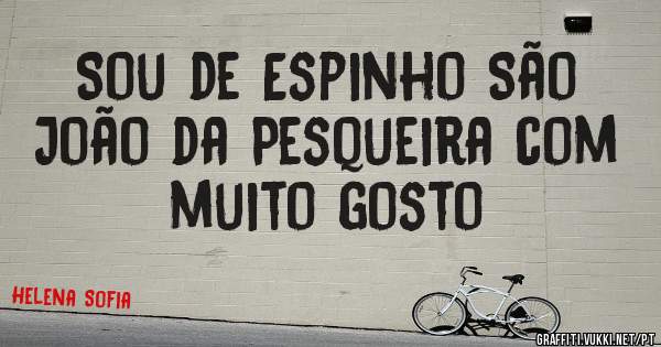 Sou de Espinho São João da Pesqueira com muito gosto 