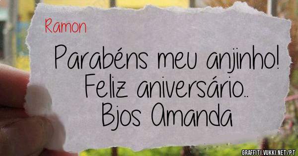 Parabéns meu anjinho!
Feliz aniversário.. 
Bjos Amanda