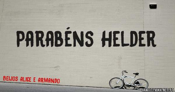 Parabéns Helder