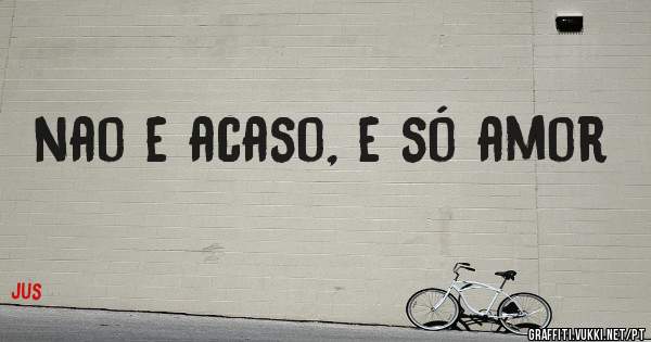 nao e acaso, e só amor