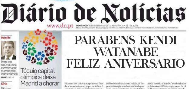 PARABENS KENDI WATANABE
FELIZ ANIVERSARIO