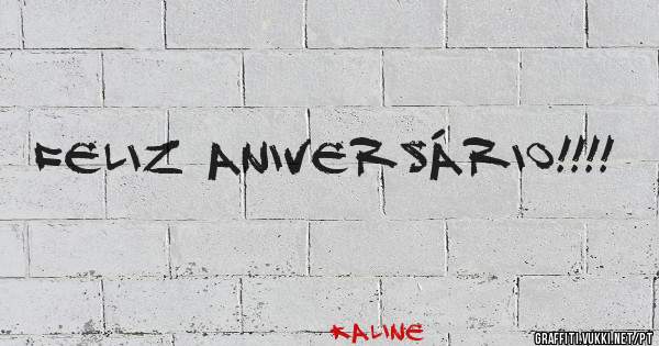 Feliz aniversário!!!!