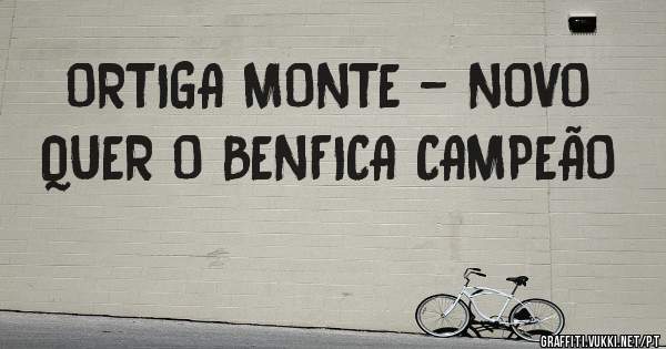 ORTIGA MONTE - NOVO
QUER O BENFICA CAMPEÃO