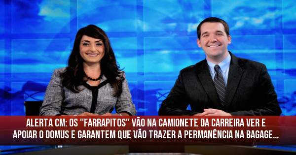 Alerta CM: Os ''Farrapitos'' vão na camionete da carreira ver e apoiar o Domus e garantem que vão trazer a permanência na bagage...