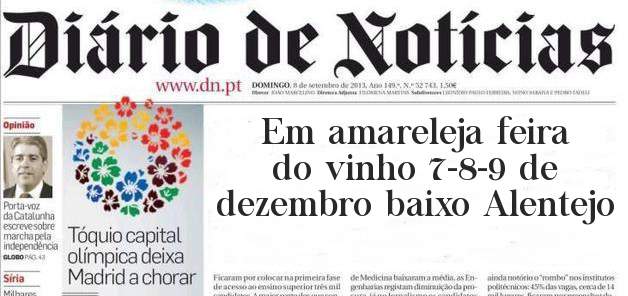 Em amareleja feira do vinho 7-8-9 de dezembro baixo Alentejo
