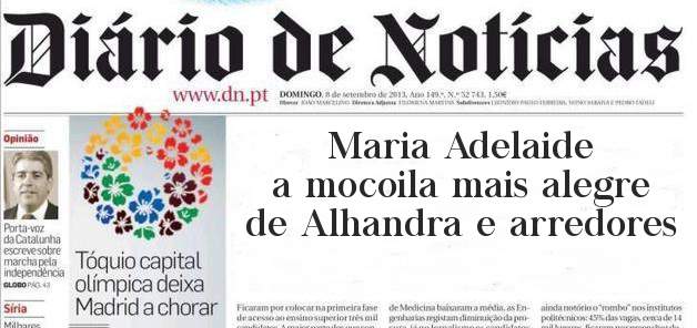 Maria Adelaide a mocoila mais alegre de Alhandra e arredores