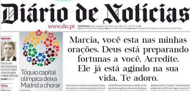 Marcia, você esta nas minhas orações. Deus está preparando fortunas a você. Acredite. Ele já está agindo na sua vida. Te adoro. 