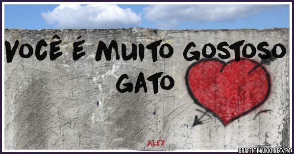 Você é muito gostoso gato 