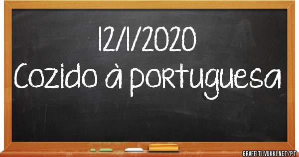 12/1/2020
Cozido à portuguesa