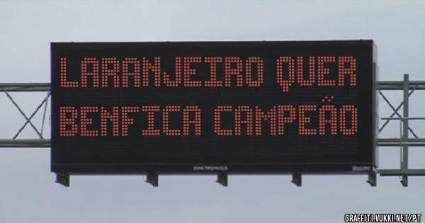 LARANJEIRO QUER BENFICA CAMPEÃO 