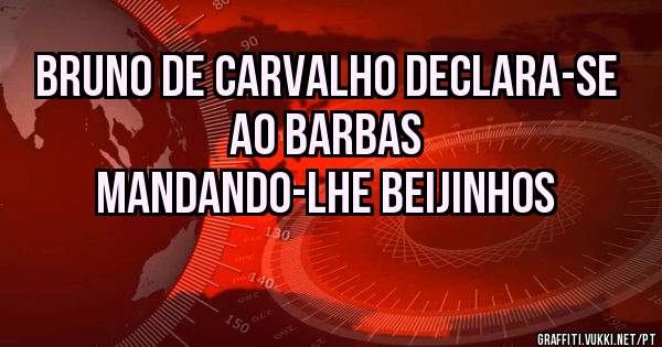Bruno de Carvalho declara-se ao Barbas
mandando-lhe beijinhos