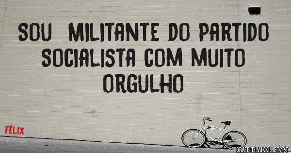 Sou  Militante do Partido Socialista com muito orgulho