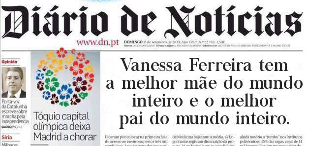 Vanessa Ferreira tem a melhor mãe do mundo inteiro e o melhor pai do mundo inteiro. 