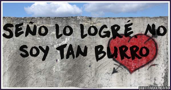 Seño lo logré. No soy tan burro
