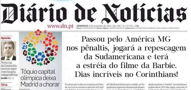 Passou pelo América MG nos pênaltis, jogará a repescagem da Sudamericana e terá a estréia do filme da Barbie.
Dias incríveis no Corinthians!
