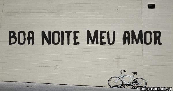 Boa noite meu amor 
