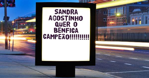 Sandra Agostinho quer o Benfica Campeão!!!!!!!!!! 