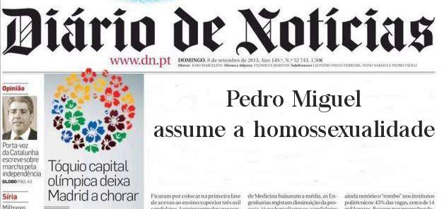 Pedro Miguel assume a homossexualidade 