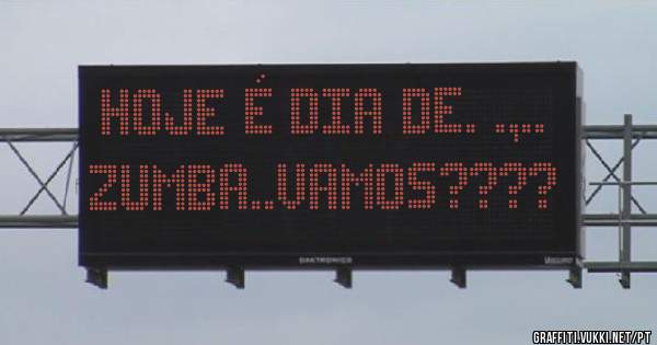Hoje é dia de. .,..  Zumba..vamos????