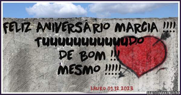 FELIZ ANIVERSÁRIO MARCIA !!!!

TUUUUUUUUUUUDO 
DE BOM !!!
MESMO !!!!!
