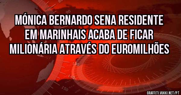 Mónica Bernardo Sena residente em Marinhais acaba de ficar milionária através do Euromilhões