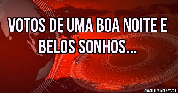 Votos de uma boa noite e belos sonhos... 