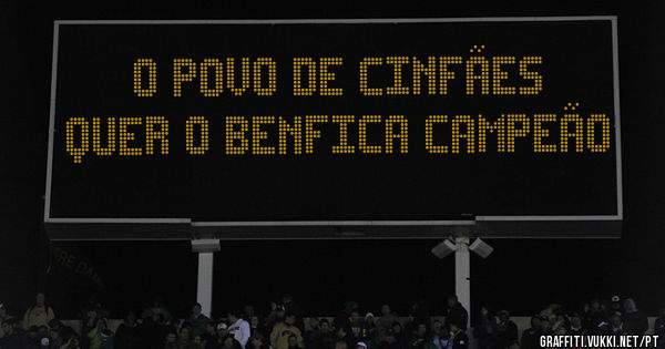 o povo de Cinfães quer o Benfica campeão 