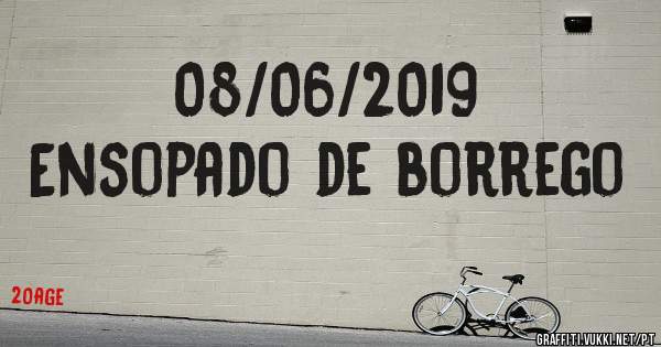 08/06/2019
Ensopado de borrego 