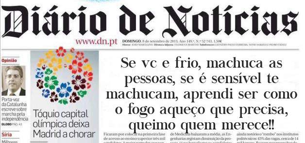 Se vc e frio, machuca as pessoas, se é sensível te machucam, aprendi ser como o fogo aqueço que precisa, queimo quem merece!!