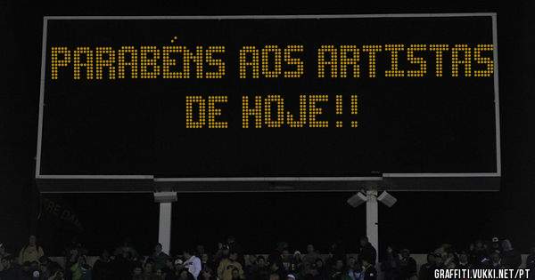 Parabéns aos artistas de hoje!!
