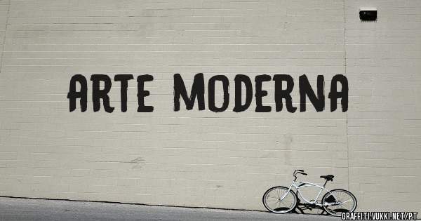 arte moderna
